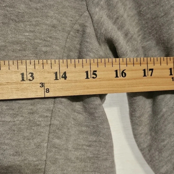 The North Face Sweat Shirt Hoodie Grey.| Big Pink Logo Wmns Sz M - Picture 6 of 9